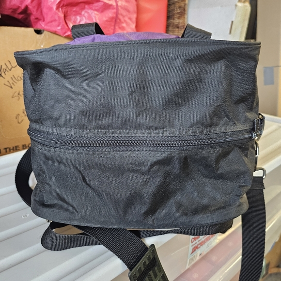 Ebonite Bowling Ball Bag Shoe Compartment  Vintage Purple Black - Picture 5 of 11